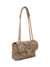 PINKO - Love Puff Bag with Chain Strap - Beige - LIDIASHOPPING® - Official Website