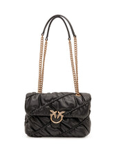 PINKO - Love Puff Bag with Double Chain - Black - LIDIASHOPPING® - Official Website