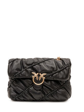 PINKO - Love Puff Bag with Double Chain - Black - LIDIASHOPPING® - Official Website