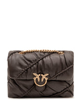 PINKO - Love Puff Bag with Chain Strap - Brown - LIDIASHOPPING® - Official Website