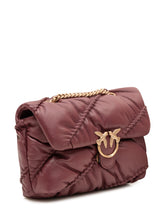 PINKO - Borsa Love Puff con Tracolla a Catena - Rosso - LIDIASHOPPING® - Official Website