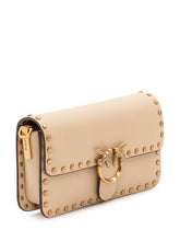 PINKO - Love One Slouchy Baby Shoulder Bag - Beige - LIDIASHOPPING® - Official Website