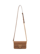 PINKO - Love One Slouchy Baby Shoulder Bag - Brown - LIDIASHOPPING® - Official Website