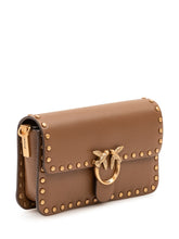 PINKO - Love One Slouchy Baby Shoulder Bag - Brown - LIDIASHOPPING® - Official Website