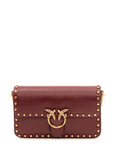 PINKO - Love One Slouchy Baby Shoulder Bag - Red - LIDIASHOPPING® - Official Website