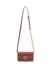 PINKO - Love One Slouchy Baby Shoulder Bag - Red - LIDIASHOPPING® - Official Website