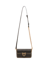 PINKO - Love One Slouchy Baby Shoulder Bag - Black - LIDIASHOPPING® - Official Website