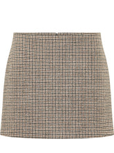 PAROSH - Minigonna Pied de Poule - Beige - LIDIASHOPPING® - Official Website