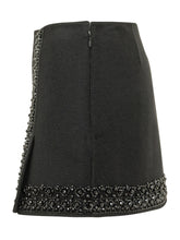PAROSH - Minigonna con Ricami di Perline - Nero - LIDIASHOPPING® - Official Website
