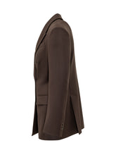 PAROSH - Double Breasted Jacket with Peak Lapels - Brown - LIDIASHOPPING® - Official Website