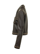 PAROSH - Giubbotto con Borchie e Tasche Applicate - Marrone - LIDIASHOPPING® - Official Website