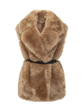 PAROSH - Gilet Lungo con Cintura - Beige - LIDIASHOPPING® - Official Website