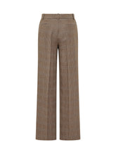 PAROSH - Pantaloni a Gamba Ampia - Marrone - LIDIASHOPPING® - Official Website