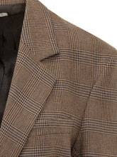 PAROSH - Checked Jacket with Belt - Brown - LIDIASHOPPING® - Official Website