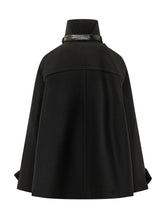 LANVIN - Short Coat with High Collar - Black - LIDIASHOPPING® - Official Website