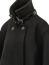 LANVIN - Short Coat with High Collar - Black - LIDIASHOPPING® - Official Website