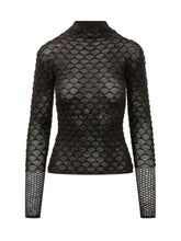 LANVIN - Crew Neck Jumper with Back Opening - Black - LIDIASHOPPING® - Official Website