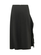 LANVIN - Draped Midi Skirt - Black - LIDIASHOPPING® - Official Website