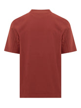 BRUNELLO CUCINELLI - Logo Crewneck T-shirt - Red - LIDIASHOPPING® - Official Website