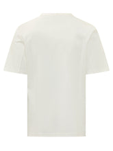 BRUNELLO CUCINELLI - T-shirt Girocollo con Ricamo - Bianco - LIDIASHOPPING® - Official Website