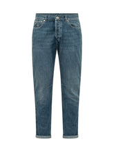 BRUNELLO CUCINELLI - Jeans Dritti con Risvolto - Blu - LIDIASHOPPING® - Official Website