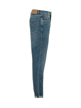 BRUNELLO CUCINELLI - Jeans Dritti con Risvolto - Blu - LIDIASHOPPING® - Official Website
