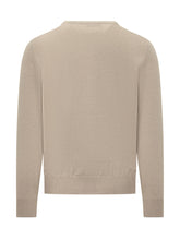 BRUNELLO CUCINELLI - Crewneck Sweater with Straight Shape - Beige - LIDIASHOPPING® - Official Website
