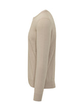 BRUNELLO CUCINELLI - Crewneck Sweater with Straight Shape - Beige - LIDIASHOPPING® - Official Website