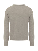 BRUNELLO CUCINELLI - Pullover Girocollo a Maglia Fine - Grey - LIDIASHOPPING® - Official Website