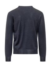 BRUNELLO CUCINELLI - Fine Knit Crew Neck Pullover - Blue - LIDIASHOPPING® - Official Website