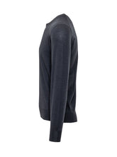 BRUNELLO CUCINELLI - Fine Knit Crew Neck Pullover - Blue - LIDIASHOPPING® - Official Website