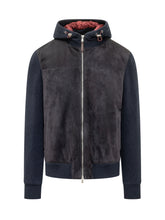 BRUNELLO CUCINELLI - Hooded Zip Jacket - Blue - LIDIASHOPPING® - Official Website