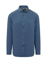 BRUNELLO CUCINELLI - Camicia con Colletto Classico - Blu - LIDIASHOPPING® - Official Website