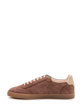 BRUNELLO CUCINELLI - Low Top Sneaker with Shaped Panels - Brown - LIDIASHOPPING® - Official Website