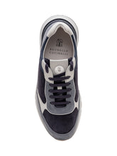 BRUNELLO CUCINELLI - Sneakers con Suola Scolpita - Blu - LIDIASHOPPING® - Official Website