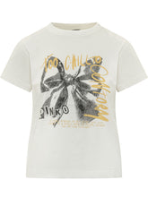 PINKO - T-shirt Girocollo con Applicazione - Bianco - LIDIASHOPPING® - Official Website