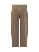 PINKO - Jeans Estelle con Borchie Laterali - Beige - LIDIASHOPPING® - Official Website