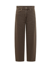 PINKO - Estelle Pantaloni Dritti con Cinque Tasche - Marrone - LIDIASHOPPING® - Official Website