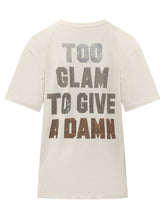 PINKO - T-shirt con Dettaglio Strass - Beige - LIDIASHOPPING® - Official Website