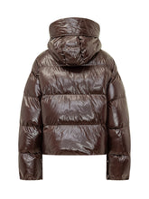 PINKO - Giacca Impasto Trapuntata con Cappuccio - Marrone - LIDIASHOPPING® - Official Website