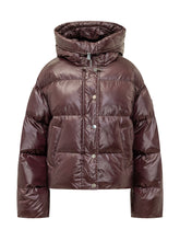 PINKO - Giacca Impasto Trapuntata con Cappuccio - Rosso - LIDIASHOPPING® - Official Website