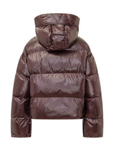 PINKO - Giacca Impasto Trapuntata con Cappuccio - Rosso - LIDIASHOPPING® - Official Website