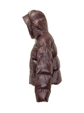 PINKO - Giacca Impasto Trapuntata con Cappuccio - Rosso - LIDIASHOPPING® - Official Website