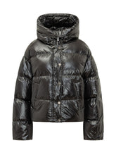 PINKO - Giacca Impasto Trapuntata con Cappuccio - Nero - LIDIASHOPPING® - Official Website