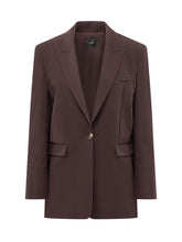 PINKO - Blazer Kamut con Tasche a Patta - Rosso - LIDIASHOPPING® - Official Website