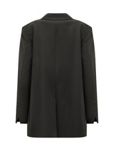 PINKO - Blazer Monopetto con Revers - Nero - LIDIASHOPPING® - Official Website