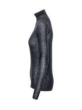PINKO - Moss Maglia Aderente con Collo Alto - Blu - LIDIASHOPPING® - Official Website