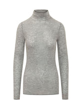 PINKO - Moss Close Fitting High Neck Top - Grey - LIDIASHOPPING® - Official Website