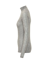 PINKO - Moss Close Fitting High Neck Top - Grey - LIDIASHOPPING® - Official Website