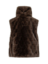 PINKO - Gilet Glossinia con Cappuccio - Marrone - LIDIASHOPPING® - Official Website
